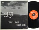 AJ Last Song First Side LP on Black Walnut Private Psych Folk M-