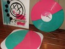BLINK 182 SELF TITLED s/t PINK GREEN HALF VINYL LP OOP