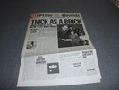 LP Jethro Tull - Thick as a Brick - Zeitungscover