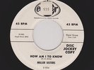 '56 Girl DooWop MILLER SISTERS How Am I To Know/Guess Who M- DJ HEAR BOTH NOW