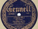 Gennett 5274 King Oliver Creole Jazz Band ALLIGATOR HOP/Krooked Blues  1924