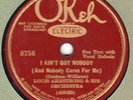 Okeh 8756 Louis Armstrong Orch I AIN'T GOT NOBODY/ROCKIN' CHAIR 1930 in  E