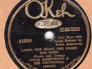 Okeh 41560 Louis Armstrong OrchKEEPIN OUT OF MISCHIEF NOW  1931 in  E both A-1
