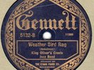 Gennett 5132 King Oliver Creole Jazz Band WEATHER BIRD RAG 1923 VG