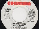 ART GARFUNKEL - All I Know - QUADRAPHONIC 45??? Quad      Simon