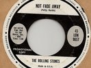 45rpm record; ROLLING STONES , NOT FADE AWAY ,  DJ ' RARE '