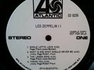 Led Zeppelin 2 White Label Promo lp Original