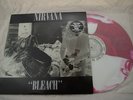 Nirvana Bleach Vinyl LP Red/White Splatter w/Sliver 7