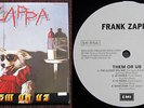 JAPAN PROMO white label Frank Zappa THEM OR US 2 LPs  1984 Japanese press MINT-