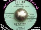 HEAR Rare Northern Soul Island Group 45 LINDA & THE VISTAS She went away SHRINE