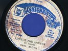 CARL BROWN-LOVE IS THE ANSWER-JAH CHRISTOS-1976  REGGAE 45 7