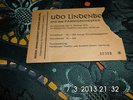 Udo Lindenberg   Eintrittskarte von 1974 absolute Rarrität