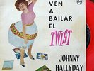 Johnny Hallyday Viens danser le twist - Vinilo rosa intenso - Ed. spain - Ep