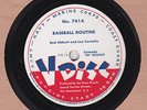 V-DISC 741 (HIGH NUMBER) - ABBOTT & COSTELLO : BASEBALL ROUTINE / GLADYS GOODING
