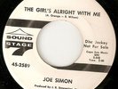NORTHERN SOUL JOE SIMON THE GIRLS ALRIGHT WITH ME / NINE POUND STEEL PROMO 45