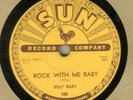 BILLY RILEY 78 SUN 245 ROCK WITH ME BABY/TROUBLE BOUND nice one ROCKABILLY