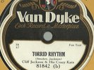 Cliff Jackson & his Crazy Kats Torrid Rhythm Van Dyke 81842 78 rpm