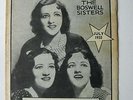 JULY 1933 BRUNSWICK MONTHLY SUPPLEMENT - BOSWELL SISTERS PHOTO