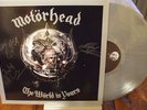 MOTORHEAD-THE WORLD IS YOURS Lp Color Vinyl SIGNED by LEMMY/MIKKEY/PHIL Rare OOP
