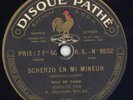 332.  Edouard Risler - Scherzo in Mi Mineur & Finale Sonate Bemol - Pathe 9532