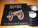 AC/DC : FOR THOSE ABOUT TO ROCK RARE LP SPAIN REVERSED COLOR