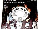 THE BEATLES   --  i need you  --     hole cover promo