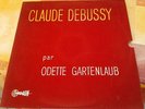 DEBUSSY / ODETTE GARTENLAUB piano SOLO   incredible rarity LP  LAZARE-LEVY