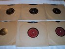 6 Vintage Greek 78 RPM Records - Victor, Panhellenion Record Labels