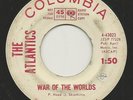 Surf Rocker THE ATLANTICS War of the Worlds 45 COLUMBIA Instrumental PROMO