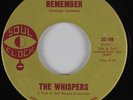 Northern Soul 45 THE WHISPERS Remember SOUL CLOCK HEAR VG+