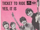 BEATLES Ticket To Ride RARE Denmark 45 STUNNING CONDITION unique danish p/s HEAR