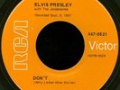 ELVIS PRESLEY 1968 Don't I Beg You Orangel Label Gold Standard 7