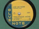 78 RPM Thelonious Monk/Milt Jackson Blue Note 1591 in V+ (Art Blakey)