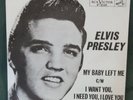 Elvis Presley 47-6540 My Baby Left Me 45 W/ Sleeve 1955