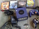 Console Video Game Bundle Retro Nintendo Game Cube 5 Games 2 Controllers Leads
