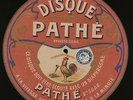 78 RPM RARE MUSEUM QUALITY 1903 PHONOGRAPH  LABEL PATHE CONCRETE RECORD  MUST C