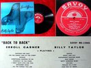LP Erroll Garner & Billy Taylor: Back to Back (Savoy MG 12008) US