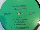 RICK SPRINGFIELD - s/t - PRIVATE - DEMO - early unsigned LP
