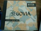 Andres Segovia 78 4 Record Set A-596 Classical Guitar Solos MINTY