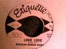 Rockin Robin Roberts  Louie Louie Promo etiquette #1     Rocker
