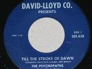Psychopaths-Till the Stroke of Dawn-Garage Psych-Orig Press-Signed w/note- Hear