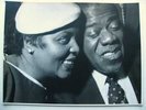 LOUIS ARMSTRONG & WIFE LUCILLE LONDON 1956 CANDID ORIGINAL PHOTO UNPUBLISHED?