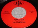 IOWA IGL FUZZ GARAGE 45 - FIFTH GENERATION PURPLE HAZE JIMI HENDRIX COVER