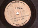 THE MOODY BLUES UK  1965  ONE SIDED ACETATE  45