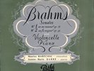 Maurice MARECHAL, J.M. DARRE, BRAHMS Sonates n° 1 & 2 CELLO French LP PATHE 127