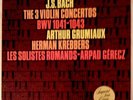 J.S. Bach the 3 violin concertos Grumiaux,Krebbers Philips 9500 614 Mint Dutch