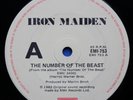 Iron Maiden Number of the beast/remember tomorrow OZ '82 EMI 45 NM