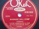 RARE JAZZ 78 Louis Armstrong & Savoy Ballroom Five Beau Koo Jack Okeh 8680 HEAR