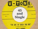 BILLY HARNER Northern Soul 45 rpm I've Got To Check You Out (Hear It)
