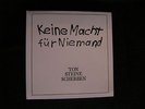 TON STEINE SCHERBEN - Keine Macht für Niemand 2 LP Rio Reiser